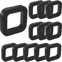 Ensemble de 12 pièces : protection pour crochet de remorque, coussinet d’insonorisation, récepteur de suspension, coussinet d’insonorisation, coussinet d’insonorisation pour crochet et protection en c