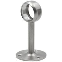 Pieza de soporte para barra de cortina, soporte para barra de armario de acero inoxidable en forma de U, soporte para barra de armario con tornillos y tubos de extensión para gabinete de cortin