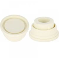 Protectores de Goma para Escalera de Piscina, Juego de Dos Protectores de Escalera Blancos para Escaleras de Piscina
