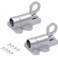 Cerradura automática de aluminio para puerta, 2 pestillos de resorte, cerradura de rebote, cerradura autoblocante para puertas de balcón