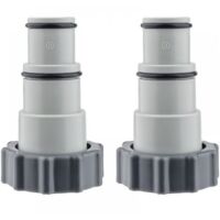 Adaptador de manguera de piscina, 2 piezas, conector de piscina, adaptador de rosca macho para bombas de drenaje de piscina - Serie A