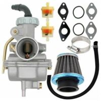 Carburador PZ20 para motores de 4 tiempos de 50 cc, 70 cc, 90 cc, 110 cc y 125 cc, ATV, UTV, Honda CRF50F, CRF80F y XR50R con filtro de aire y combustible.
