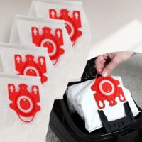 Bolsa de repuesto para aspiradoras Miele HyClean 3D Efficiency FJM (n.° de pieza 9917710). Compatible con aspiradoras Miele con bolsa. Esta caja contiene 4 bolsas (embalaje no original).