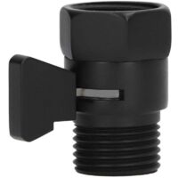 Válvula de cierre G1/2, válvula de control de agua de latón, válvula rociadora de cabezal de ducha negra para baño doméstico