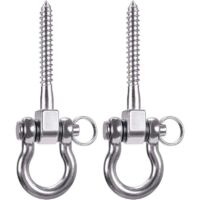 Gancho de techo de acero inoxidable con capacidad de 250 kg, XU, kit de suspensión para silla colgante, lámpara colgante, hamaca, saco de boxeo y entrenador de bridas -