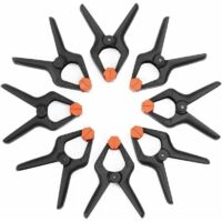 Abrazaderas de resorte de plástico , 8 piezas, apertura de hasta 25,4 mm, para decoración, carpintería y estudio de fotografía