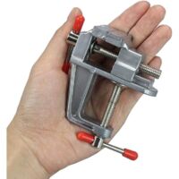 Piccola morsa da tavolo in lega di alluminio per la creazione di gioielli per hobby da 30 mm - Morsa da tavolo fai da te, morsa in miniatura, piccola morsa da gioielliere, hobby, morsa da tavo