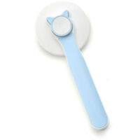 (Bleu)Brosse de toilettage pour chat, brosse auto-nettoyante pour chats, brosse à poils longs et courts, brosse à poils courts pour enlever les sous-poils lâches