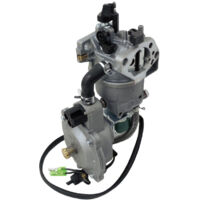 Groupe électrogène 188F avec carburateur à double carburant groupe électrogène à essence 190F avec carburateur groupe électrogène GPL/GN avec pompe à eau GX390.