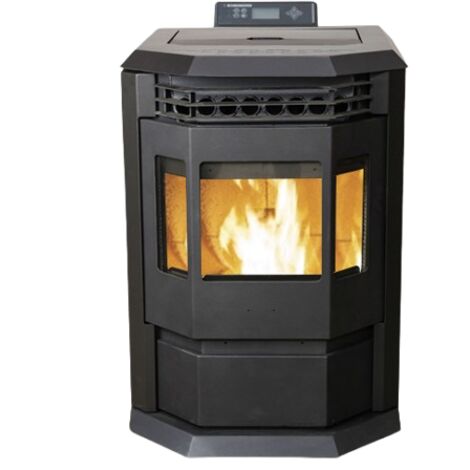 SCHENGER Pelletofen HLP3602 Schwarz 9,3kW A++ Vollautomatisch