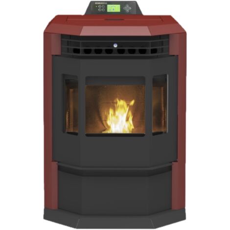 SCHENGER Pelletofen HLP3602 Rot 9,3kW A++ Vollautomatisch (1/5)
