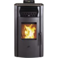 SCHENGER Pelletofen HP51 Schwarz 8,8kW A++ Vollautomatisch