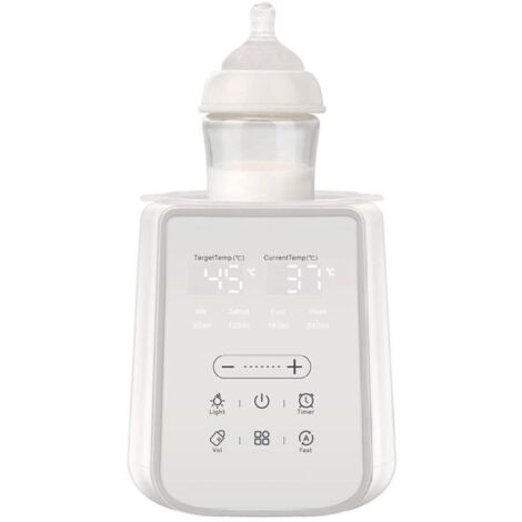 Chauffe-Biberon Nomade Sans Fil – Portable, Température Réglable, Minuterie, Veilleuse et Écran LCD, Étanche pour Voyage