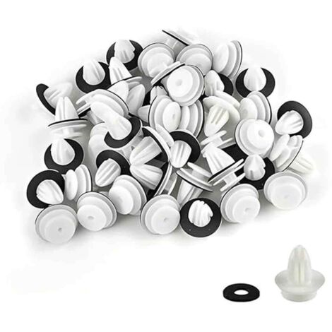 50 clips de fixation universels pour l'automobile / rivets en plastique, fixations pour garnitures de carrosserie, adaptés aux panneaux de porte automobiles (1/5)