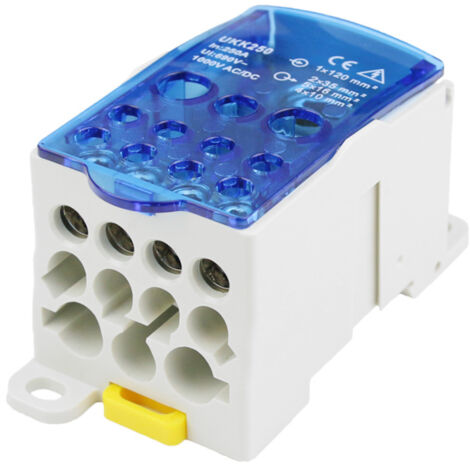 Terminal Distribution Box 500A 35mm DIN Rail Terminal Block Power Junction Box AC 690V (1/5)