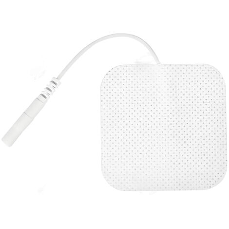 Électrodes de Remplacement 5x5 cm - Lot de 20 Pièces - Ouverture 0,2 cm - Réutilisables - Compatibles avec Électrostimulateurs et Relaxation Musculaire (1/5)