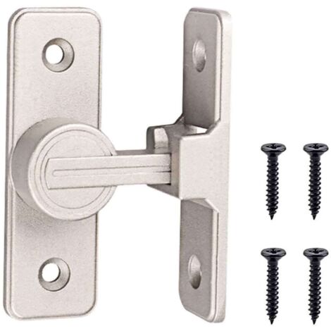 Verrou Serrure De Fermeture Porte Interieure Coulissante De Lumineux 90° Loquet De Crochet A Porte Bascule Boulon De Verrouillage De Boucle Moraillon Antivol Verrous De Porte Lu (1/5)