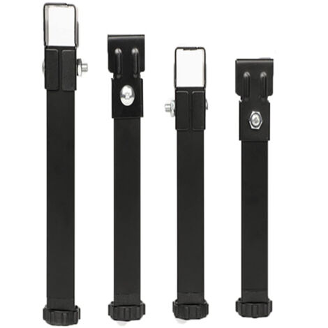 Lot de 4 Pied de Lit Universel,Pieds pour Sommier à Lattes Métal Meubles Support Pieds sans Perçage Hauteur Reglable pour Le Cadre Central Sommier à Lattes (50cm(19.6in))