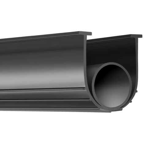Joint d'étanchéité inférieur de porte de garage SKYSHALO 3 m, extrémité en T de 8 mm, kit de joint d'étanchéité en caoutchouc résistant aux intempéries, compatible avec les joints de remplacement univ
