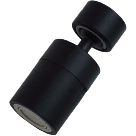 Aérateur de robinet rotatif à 360° Guazhuni - 2 modes - Adaptateur à filetage interne de 22 mm (noir) (1/5)