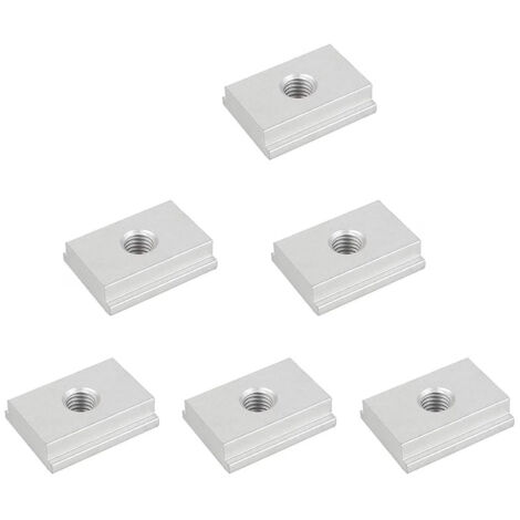 Pcs T-Slot Nuts, M6 T-Rail Sliding Aluminum Slot Track Nuts,Furniture Nuts for Fastening (1/5)