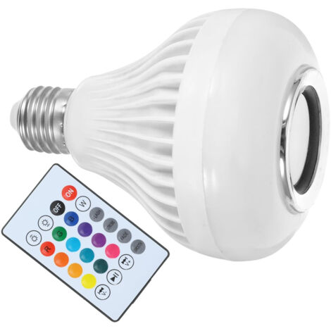 Music LED Ampoule, E27 Haut Parleur Bluetooth RGB Changement de Couleur Ampoule avec Port USB avec Télécommande pour la Fêt (1/5)