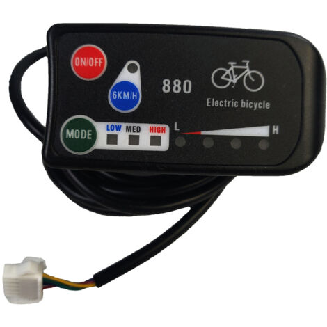 Compteur d affichage de vélo électrique Affichage pour KT‑LED880 de Vélo Électrique Indicateur d Affichage de Vélo (1/5)