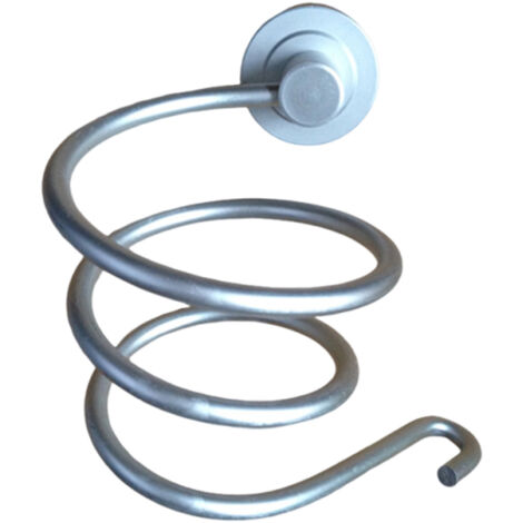 Porte Sèche Cheveux, Support sèche Cheveux Mural, Fixation sans perçage, Acier INOX, 14x7,5x11,5 cm (1/5)