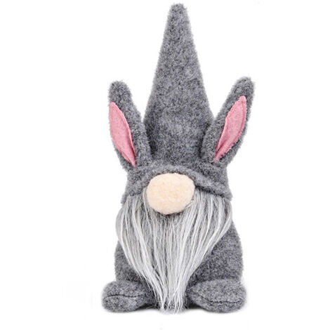 Décoration de Pâques : poupée sans visage, adorable poupée lapin, accessoires de fête (1/5)