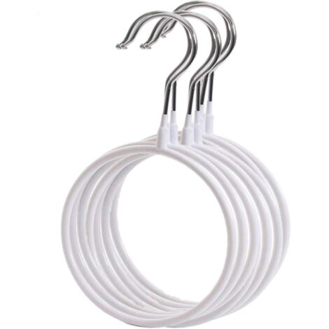Présentoir à cravates antidérapant en acier (8 pièces) - Porte-foulards multifonctionnel (8 pièces) - Anneau de rangement antidérapant pour foulards (8 pièces) - Style 2 (1/5)