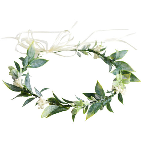 Couronne de fleurs (1 pièce), ornement de tête, guirlande de fleurs ajustable (1/5)