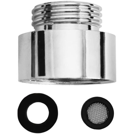 Réducteur de filetage femelle 3/4" vers mâle 1/2" D&D chromé - Adaptateur chromé pour réduire à 1/2" les flexibles de douche en laiton de haute qualité (1/5)
