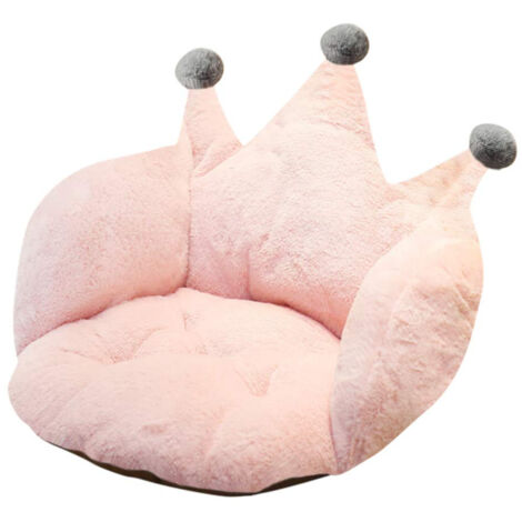 Coussin de siège mignon, coussin de chaise en forme de couronne, coussin moelleux (1/5)