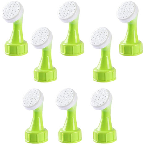 Accessoire d'arrosage pour bouteilles, lot de 8. Arrosoir en plastique pour bouteilles, compatible avec les arrosoirs portables et les arroseurs à picots. (1/5)