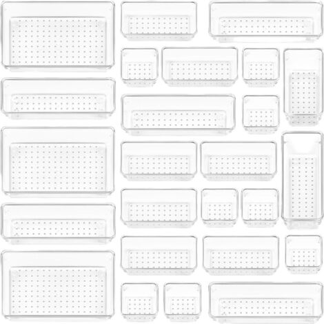 Lot de 25 systèmes de rangement pour tiroirs, disponibles en 4 tailles, organisateur de coiffeuse (1/5)