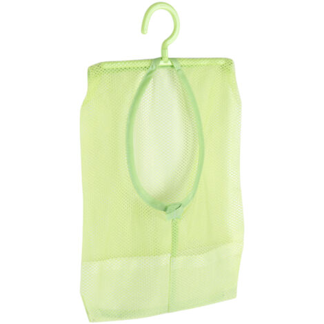 Sac de rangement suspendu en filet multi-usage pour chaussettes, bas, soutien-gorge et sous-vêtements - Vert clair (1/5)