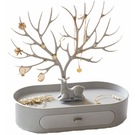 Présentoir à bijoux Fawn - Grau mit Schublade - Présentoir à bijoux Fawn - Grau mit Schublade (1/5)