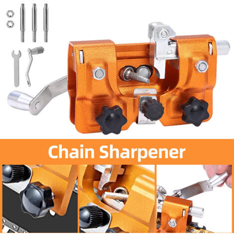 Affûteuse de chaîne pour tronçonneuse outil d'affûtage de chaîne accessoire d'affûtage de chaîne kit d'affûtage pour tronçonneuse (1/5)