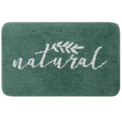 Tapis de sol absorbant pour salle de bain vert 45x70cm - Tapis de sol absorbant pour salle de bain vert 45x70cm (1/5)