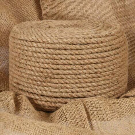 Corde de jute de 50 m de long et de 10 mm d'épaisseur - Corde de jute de 50 m de long et de 10 mm d'épaisseur (1/5)