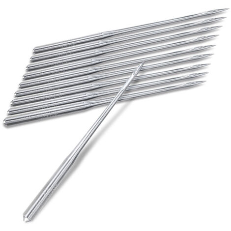 100 aiguilles pour machine à coudre : 65/9, 75/11, 80/12, 90/14, 100/16, 110/18 (en option)