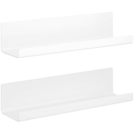 Étagère murale flottante sans perçage, lot de 2, décoration intérieure - Étagère murale flottante sans perçage, lot de 2, décoration intérieure (1/5)