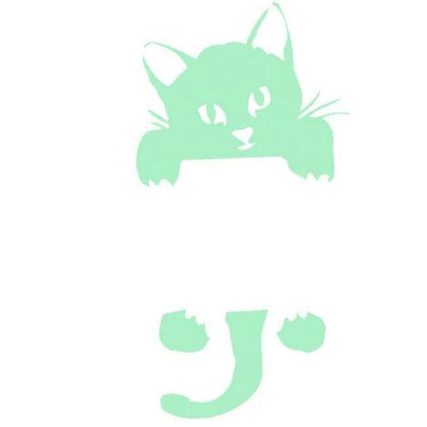 Sticker mural chat lumineux pour chambre, salon, interrupteur, décoration - Sticker mural chat lumineux pour chambre, salon, interrupteur, décoration (1/5)