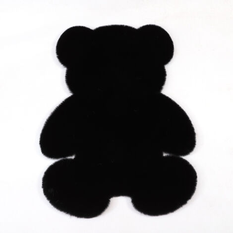 Tapis d'intérieur ours - 45 cm x 60 cm - Noir - Tapis d'intérieur ours - 45 cm x 60 cm - Noir (1/5)