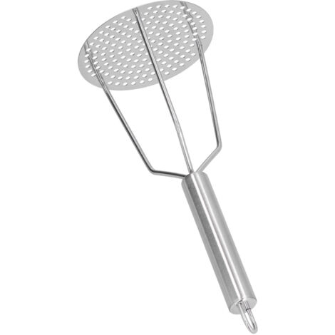 Presse-purée en acier inoxydable, presse-purée pour fruits et viandes avec poignée ergonomique pour la cuisine (1/5)