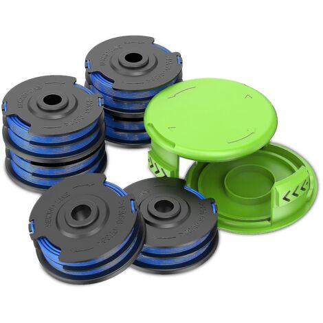 Bobine de rechange pour coupe-bordures à double fil Weed Eater Greenworks 2900719, 6,1 m (0,065 pouce) (4 bobines) (1/5)