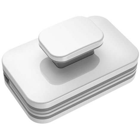 Outil de nettoyage de vitres pour immeubles résidentiels de grande hauteur, brosse de nettoyage magnétique double face double couche creuse et puissante, outil de grattage et de nettoyage des vitres