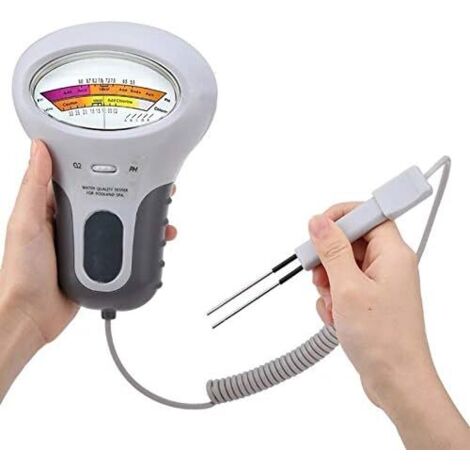 Testeur de pH/chlore pour piscine, testeur de chlore/chlore (pH/Cl2), testeur de niveau de chlore, analyseur de qualité de l'eau pour spa (1/5)