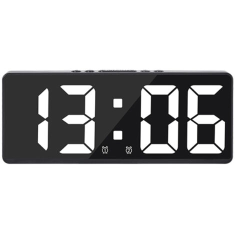 Réveil LED multifonction pour étudiants, petit réveil avec affichage de la température et de la date, alarme multi-groupes. (1/5)