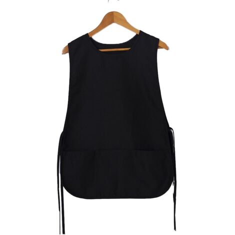 Tablier de cordonnier unisexe universel, blouse avec poche - noir - Tablier de cordonnier unisexe universel, blouse avec poche - noir (1/5)